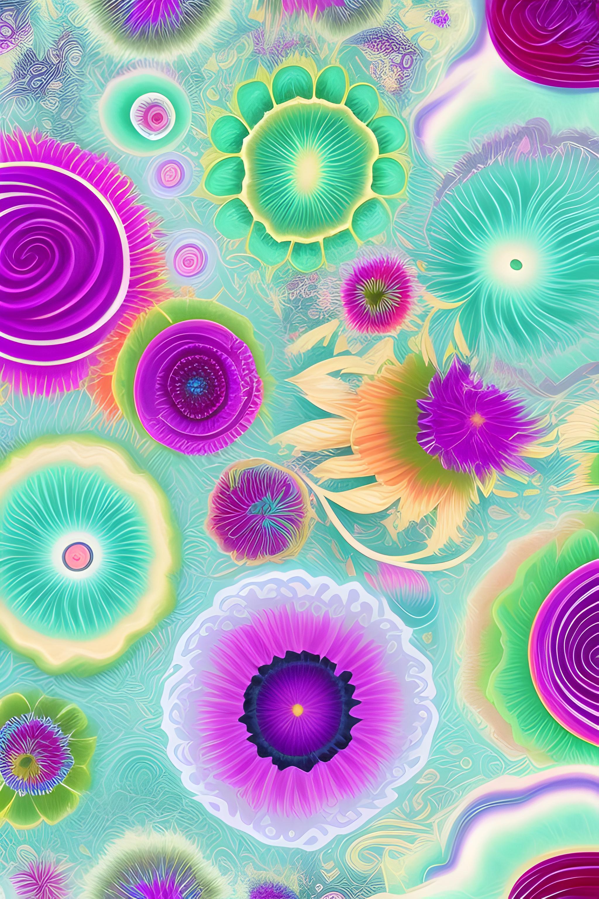 a white backgroud and multicoloured pretty flowers wonderful patterns